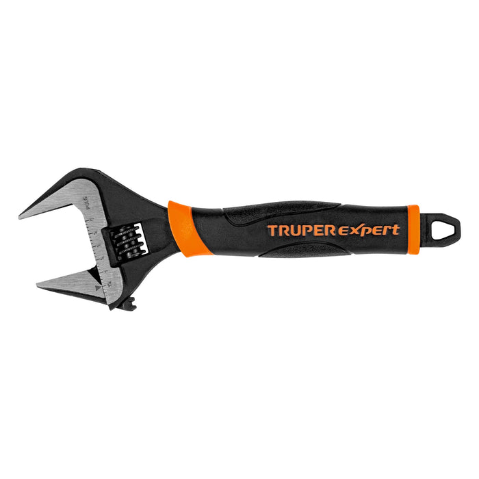 Llave ajustable (perico) 8' boca ancha Comfort Grip, Expert 101034 PET-8XA