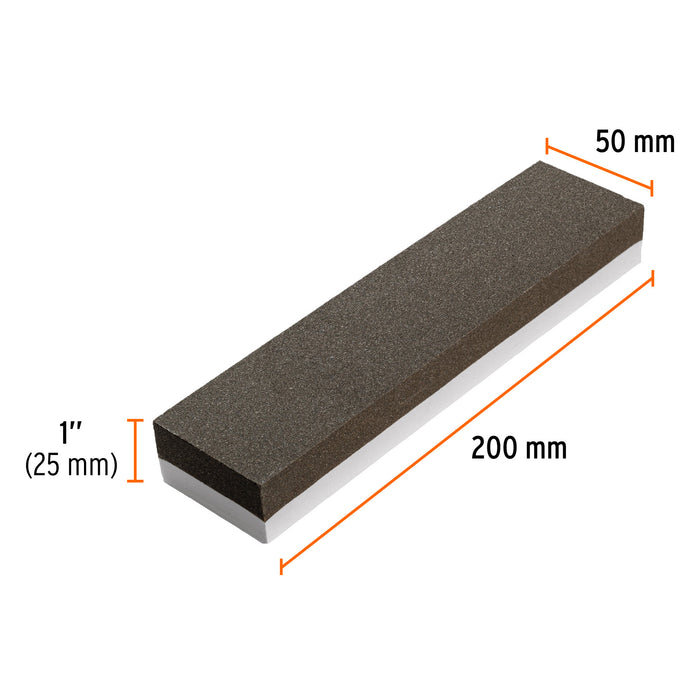 Piedra para asentar 200 mm, doble grano 150 y 240, Truper 11668 PIAS-108