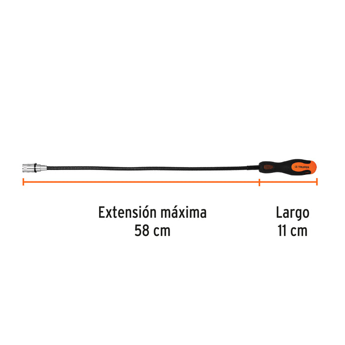 Imán flexible de acero con LED, 3 kg, Truper 15326 PICK-UPL