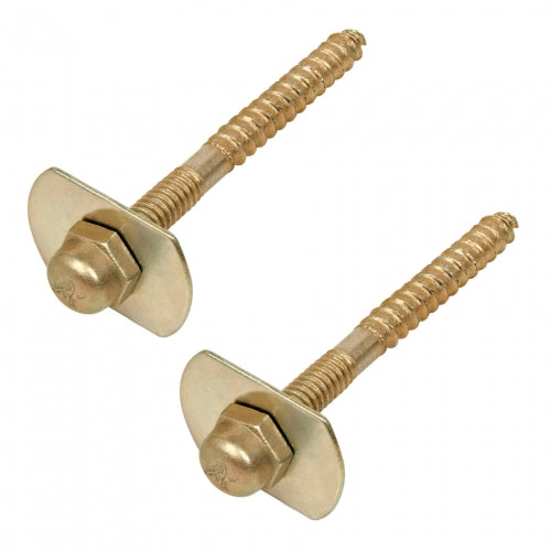 Bolsa con 2 pijas 1/4' x 66 mm para base de WC a piso, Foset 49330 PIJ-WC