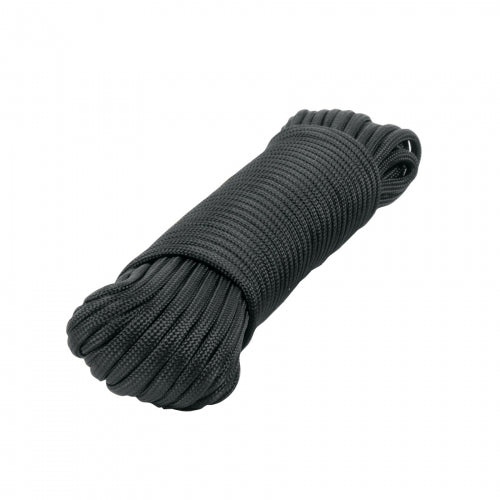Piola de Nylon Paracord de 4mm x 15 m, negro, Fiero 49703 PIO-415NN