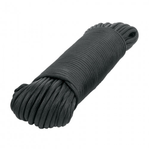 Piola de Nylon Paracord de 4mm x 30 m, negro, Fiero 49704 PIO-430NN
