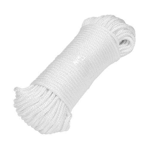 Piola de poliéster diamante de 4 mm x 30 m blanca, Fiero 48395 PIO-430P