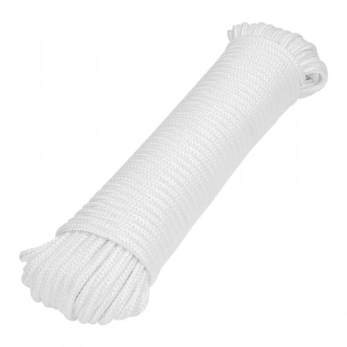Piola de poliéster diamante de 6 mm x 30 m blanca, Fiero 48397 PIO-630P