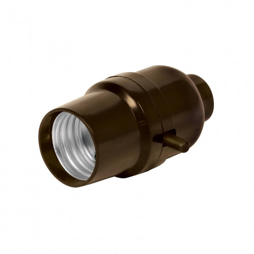 Portalámpara de baquelita, con interruptor de barra, Volteck 46501 POBA-11