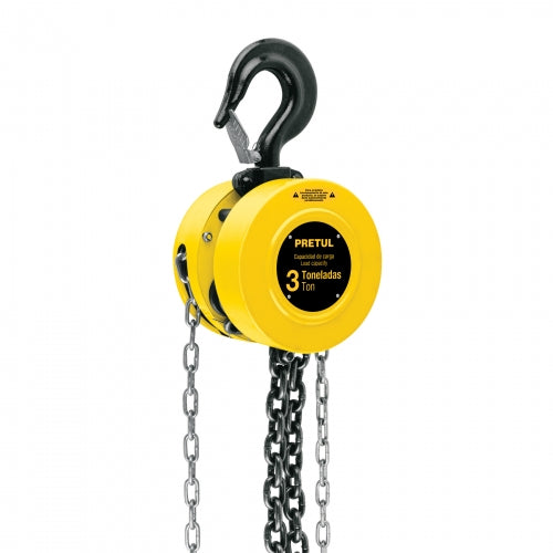 Polipasto de cadena de 3 ton, Pretul 27129 POL-3P