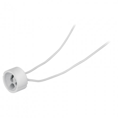 Portalámpara de porcelana para base GU10, Volteck 46540 POPO-21
