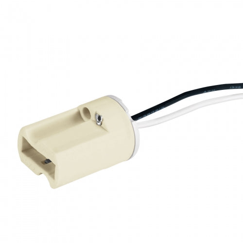 Portalámpara de porcelana para base G9, Volteck 46391 POPO-9