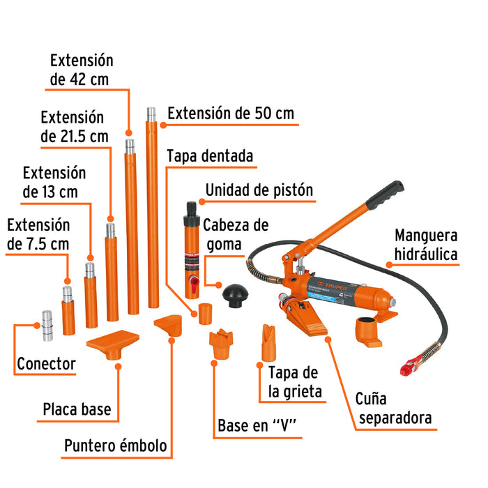 Porto power hidráulico de 4 ton, Truper 14963 PORPO-4