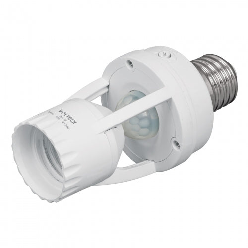 Portalámpara con sensor de movimiento 360°, Volteck 46274 POSE-360