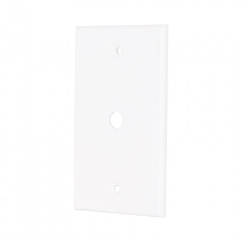 Placa de ABS pasacable, Standard, blanco, Volteck 49711 PPAN-SB