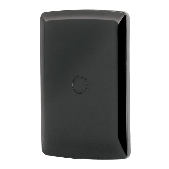 Placa ciega, Italiana, color negro, Volteck 40139