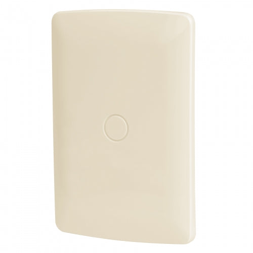 Placa de ABS ciega, línea Italiana, color marfil, Volteck 46144 PPC-I