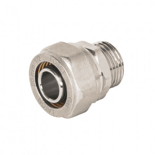 Conector para PEALPE, 1/2', con rosca macho, Foset 45936 PPG-12NM
