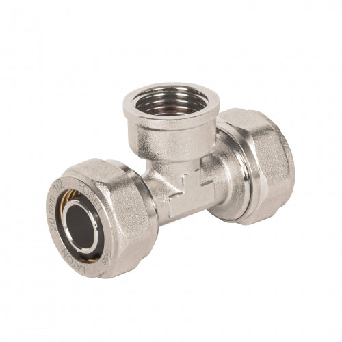 Tee para PEALPE, 1/2', con rosca hembra central, Foset 45930 PPG-12TH
