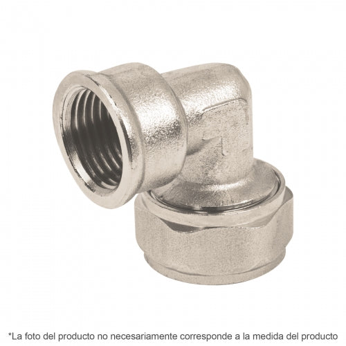 Codo 90° para PEALPE, 3/8', con rosca hembra, Foset 45921 PPG-38H