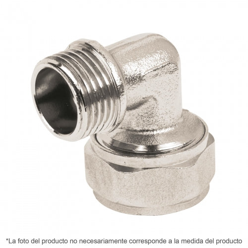 Codo 90° para PEALPE, 3/8', con rosca macho, Foset 45924 PPG-38M