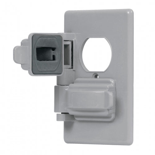 Placa dúplex de policarbonato para intemperie,línea Standard 46410 PPIN-DOS