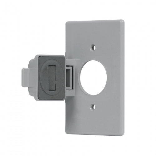 Placa contacto redondo, policarbonato,p/intemperie, Standard 46411 PPIN-SES