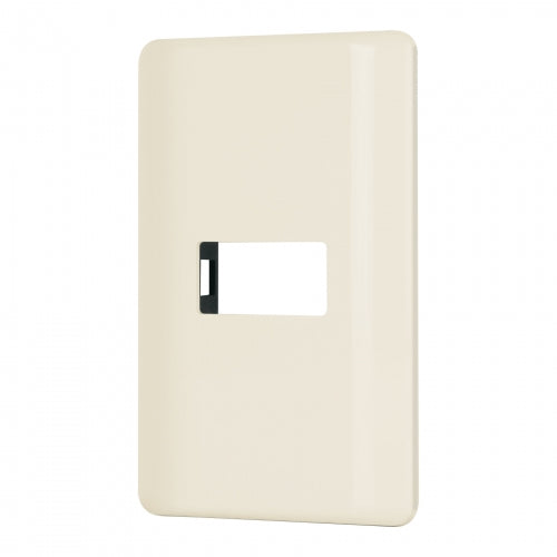 Placa 1 módulo, marfil, línea Volteck Basic 27231 PPSE-BI