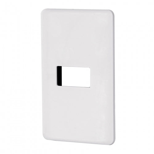Placa 1 módulo de ABS, blanca, Volteck Basic 27222 PPSE-B