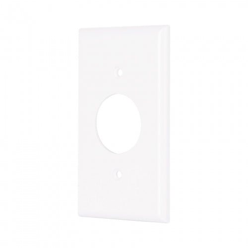 Placa de ABS para contacto redondo, Standard, blanco 47725 PPSE-SB