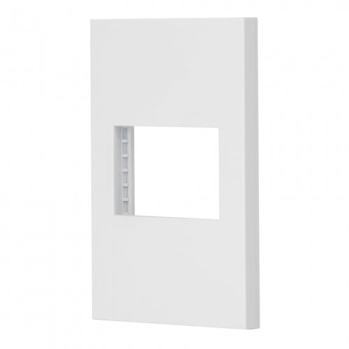 Placa 1 ventana, 1.5 módulos, línea Española, color blanco 47044 PPSE15-EB