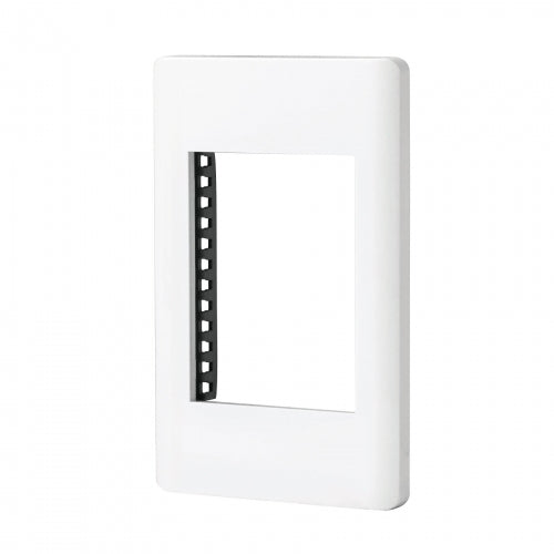 Placa blanca de 1 ventana 3 módulos, línea Lisboa, Volteck 47939 PPTR-LB