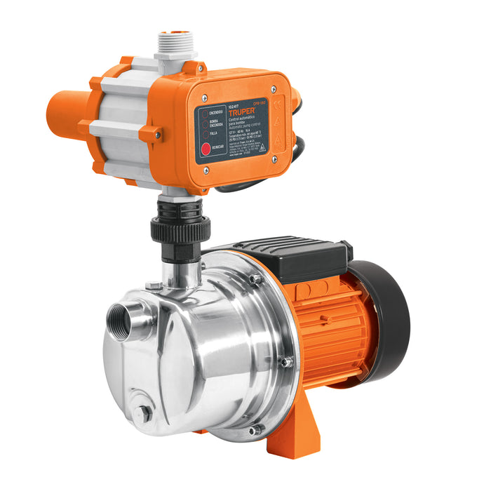 Bomba presurizadora jet hierro 1 HP con control, Truper 102855 PRE-1