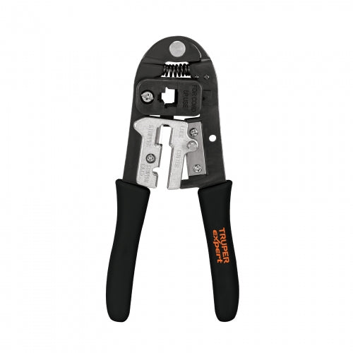 Pinza 8' ponchadora para cables RJ-45, 8 contactos, Truper 18342 PRJ-45