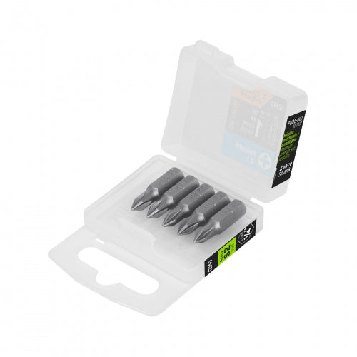 Estuche con 5 puntas de cruz PH1 largo 1', Truper Expert 12140 PUDE-1101