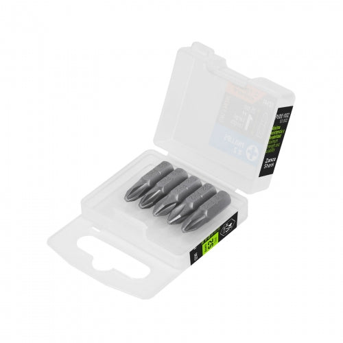 Estuche con 5 puntas de cruz PH2 largo 1', Truper Expert 12141 PUDE-1102