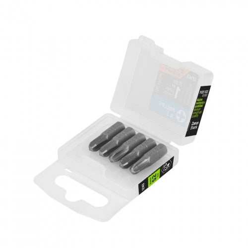 Estuche con 5 puntas de cruz PH3 largo 1', Truper Expert 12143 PUDE-1103