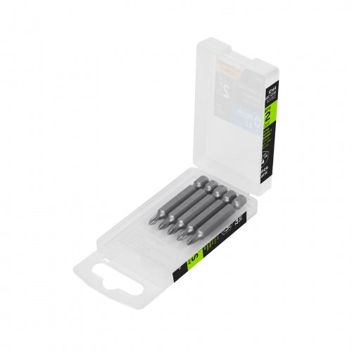 Estuche con 5 puntas de cruz PH0 largo 2', Truper Expert 12144 PUDE-1200