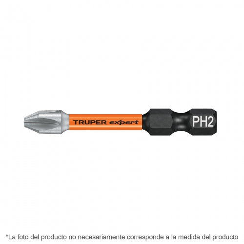 Estuche con 15 puntas de cruz PH2 de impacto largo 2' 103024 PUDE-1202-15I