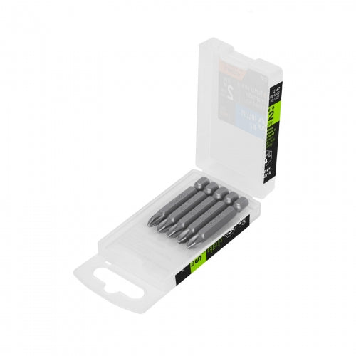 Estuche con 5 puntas de cruz PH2 largo 2', Truper Expert 12147 PUDE-1202