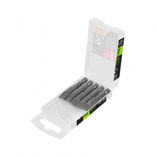 Estuche con 5 puntas planas de 3/8' largo 2', Truper Expert 12176 PUDE-3227
