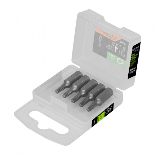 Estuche con 5 puntas torx T15 largo 1', Truper Expert 12198 PUDE-5115
