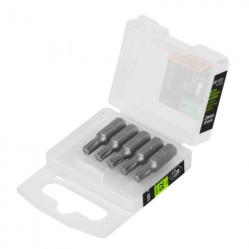 Estuche con 5 puntas torx T25 largo 1', Truper Expert 12201 PUDE-5125