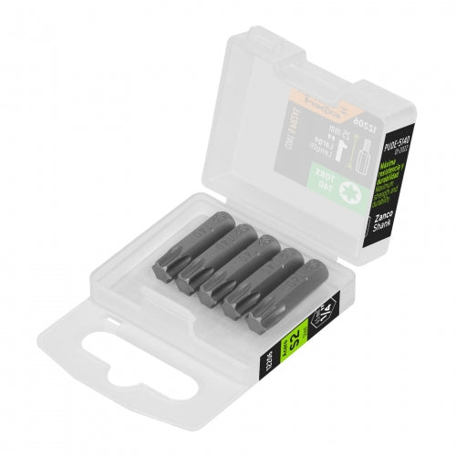 Estuche con 5 puntas torx T40 largo 1', Truper Expert 12206 PUDE-5140