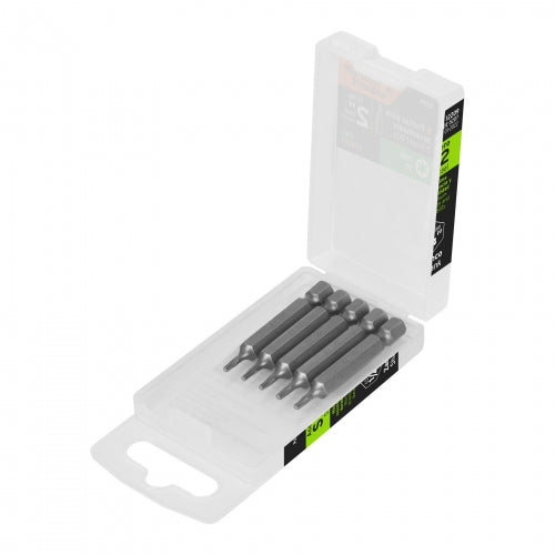 Estuche con 5 puntas torx T7 largo 2', Truper Expert 12209 PUDE-5207