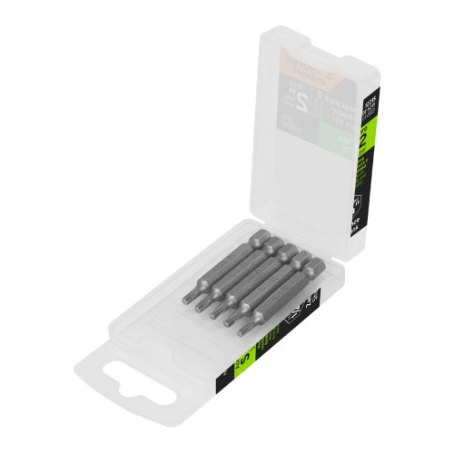 Estuche con 5 puntas torx T15 largo 2', Truper Expert 12215 PUDE-5215