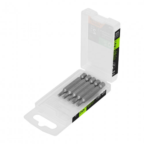 Estuche con 5 puntas torx T20 largo 2', Truper Expert 12216 PUDE-5220