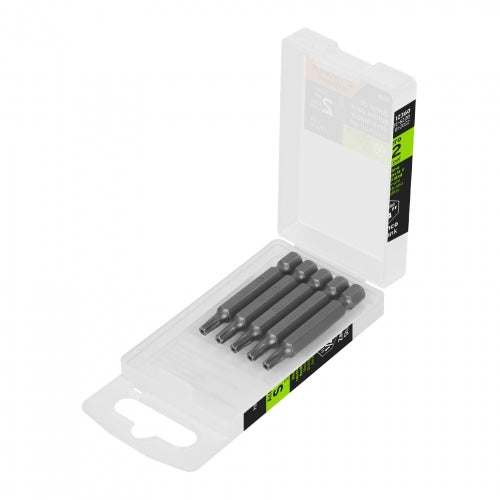 Estuche con 5 puntas torx T20 con seguro largo 2', Expert 12360 PUDE-6220