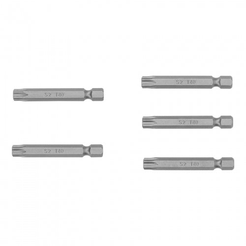 Estuche con 5 puntas torx T40 con seguro largo 2', Expert 12485 PUDE-6240