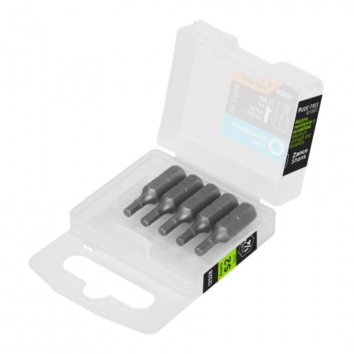 Estuche con 5 puntas hexagonales de 3 mm largo 1', Expert 12528 PUDE-7103
