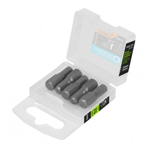 Estuche con 5 puntas hexagonales de 5/16mm largo 1', Expert 12494 PUDE-7131