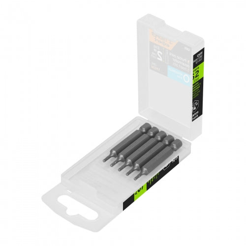 Estuche con 5 puntas hexagonales de 2 mm largo 2', Expert 12691 PUDE-7202