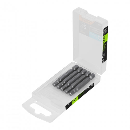 Estuche con 5 puntas hexagonales de 5 mm largo 2', Expert 12699 PUDE-7205