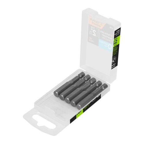 Estuche con 5 puntas hexagonales de 8 mm largo 2', Expert 12705 PUDE-7208